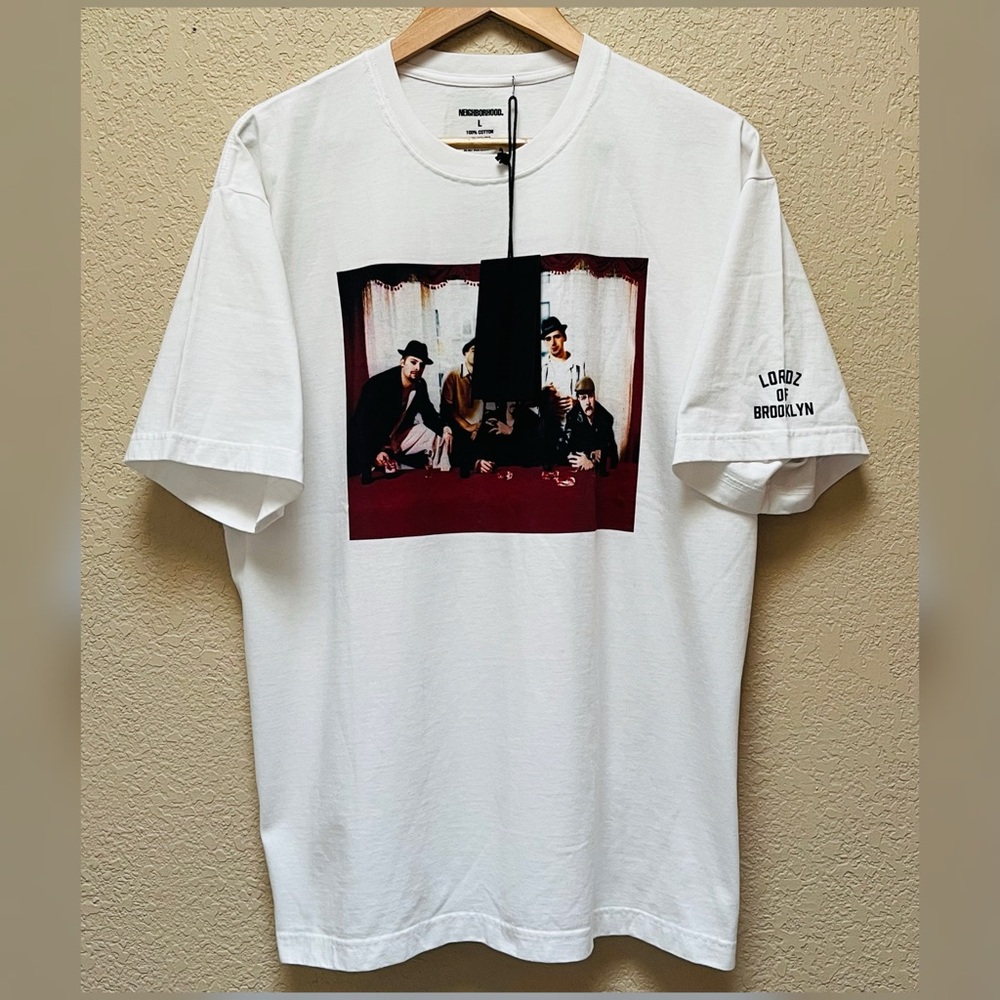 NEIGHBORHOOD x Lordz of Brooklyn 3 T-Shirt White Color Men’s Size L